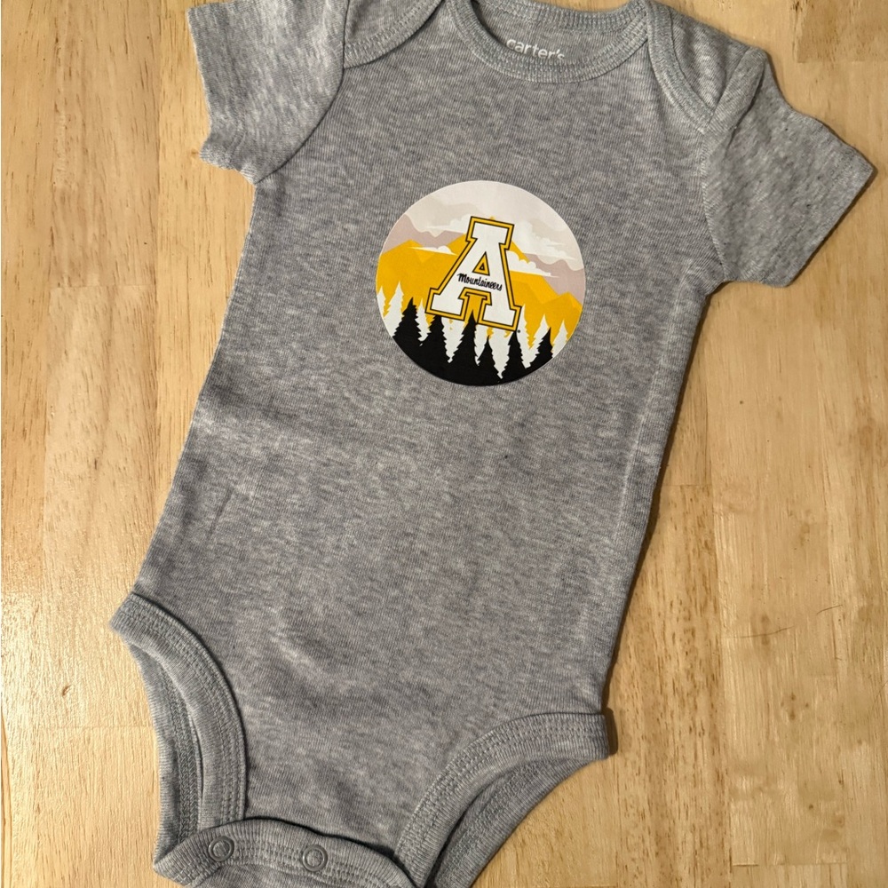 Carter's Gray Bodysuit with ASU Mountain Graphic